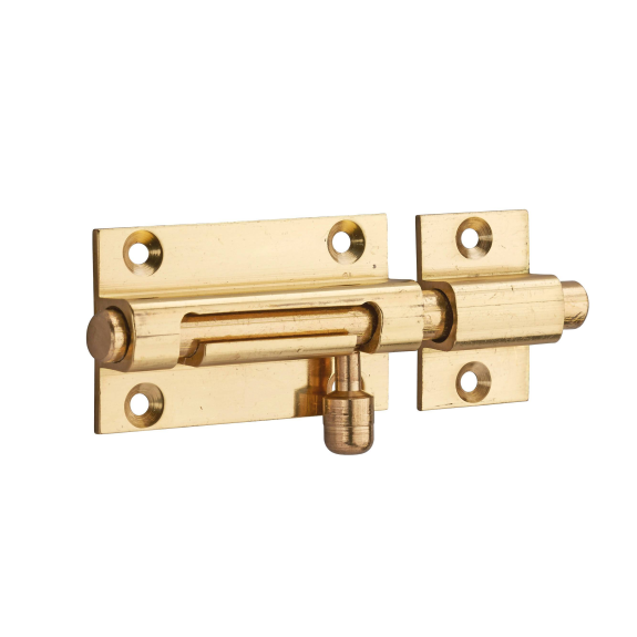 Verrou pour porte de meuble targette laiton 50 mm-Lire la description