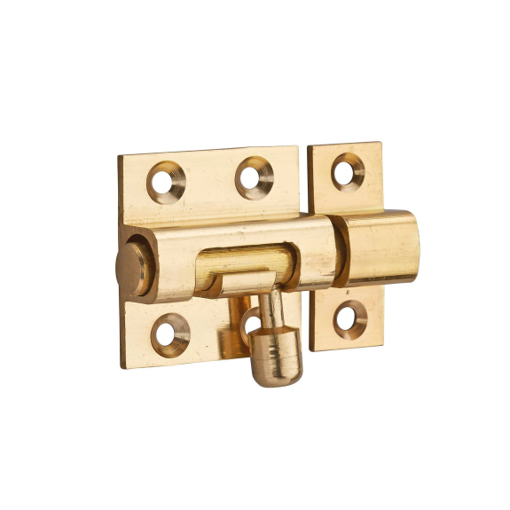 Verrou pour porte de meuble targette laiton 30 mm-Lire la description