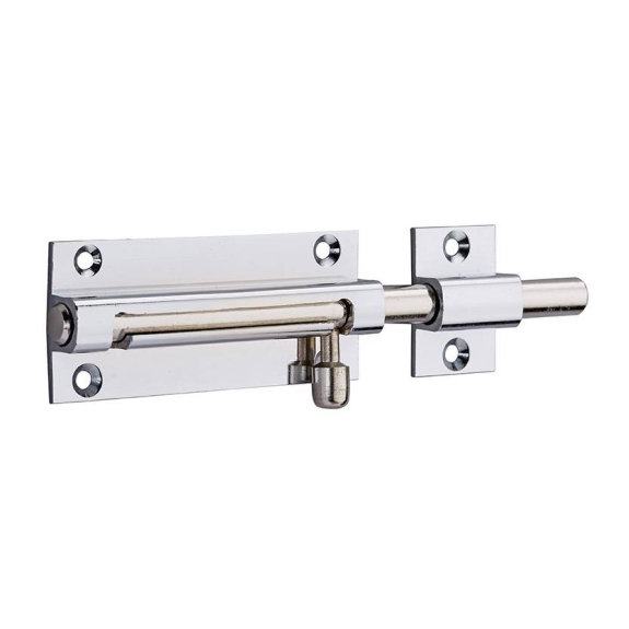 Verrou pour porte de meuble targette laiton chromé 70 mm-Lire la description