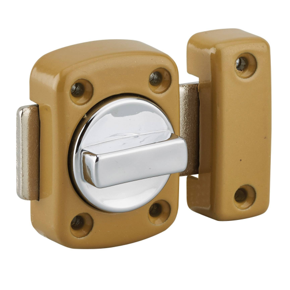 Verrou pour porte de meuble Alouette 30 mm epoxy bronze-Lire la description