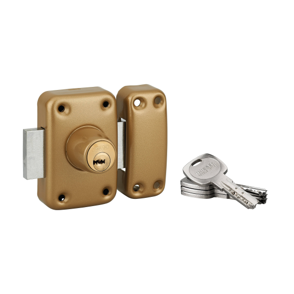 Verrou pour porte d'entrée vitrée Transit 2 à cylindre double 65 mm-Lire la description