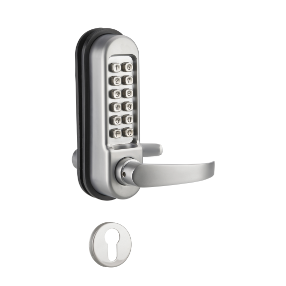 Verrou pour porte d'intérieur avec béquille double pour serrure à encastrer (non fournie)-Lire la description
