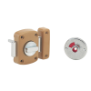 Verrou pour porte de salle de bain et WC Alouette 50 mm epoxy bronze pour wc