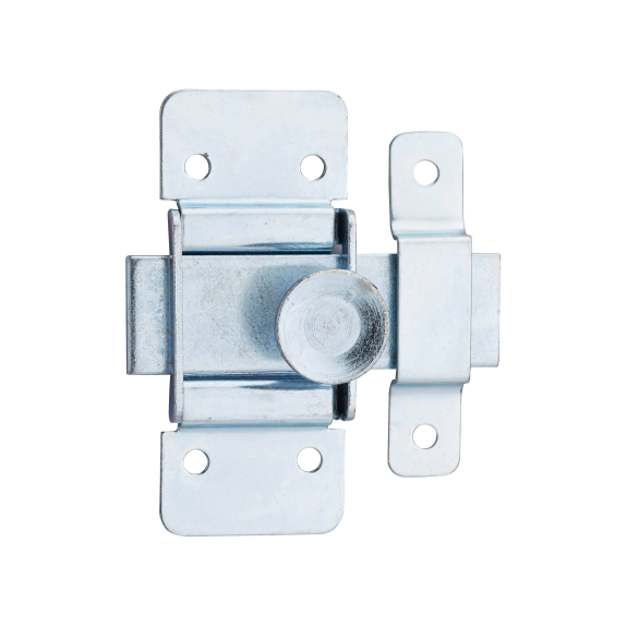 Verrou pour porte de meuble targette zinguée pêne plat 30 mm-Lire la description