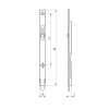 Verrou a onglet 200 mm