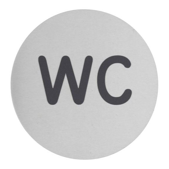 Plaque signalétique Disque signalétique Ø 80mm wc avec adhésif-Lire la description