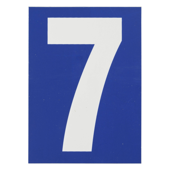 Plaque signalétique 65x90mm 7" avec adhésif"-Lire la description