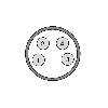 Cellule Bar. reflex PNP P=5m Pot. LR LO/DO / M08 4P+C0.2m