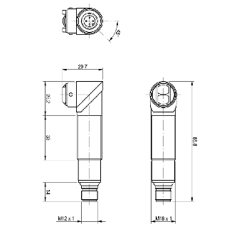 Photo.M18,NPN/PNP-NO/NC,M12 plug,Reflex-Lire la description