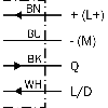 Cellule EAP PNP P=1m Pot. LR LO/DO 10-30Vdc / Câble 2m