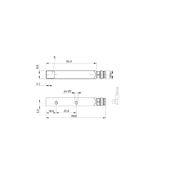 Cellule Rect. Barrage (E) P=2,2m LR / M08 3P-Lire la description
