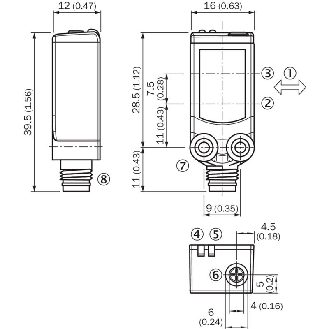 Cellule EAP PNP P=150mm Pot. PinPoint LO / M08 4P-Lire la description