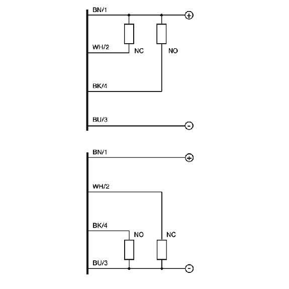 Cellule EAP NPN/PNP P=500mm IR NO+NF 50x50mm / M12 4P-Lire la description