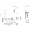 Cellule EAP NPN/PNP P=500mm IR NO+NF 50x50mm / M12 4P