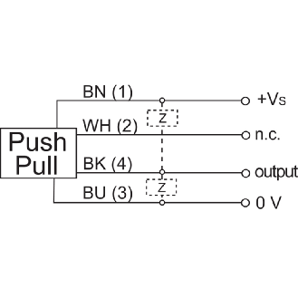 Cellule Bar. reflex Push-Pull P=4m LR DO 10-30Vdc / M08 4P-Lire la description