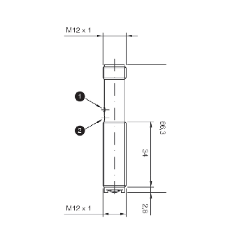 Cellule Bar. reflex M12 PNP P=2,5m Teach IR LO/DO Métal Axial M12 4P-Lire la description