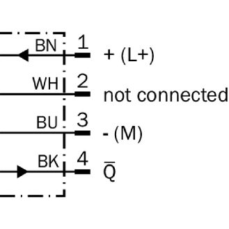Cellule EAP PNP P=350mm Pot. PinPoint LO / M12 4P+C0.12m-Lire la description