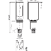 Cellule Bar. reflex transp PNP P=5m PinPoint IO-Link Inox / M08 4P