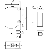 Cellule EAP NPN P=600mm Pot. LR LO/DO / M12 4P