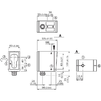 Cellule EAP RELAIS SPDT P=2m Pot. IR LO/DO 20-250V / Bornes-Lire la description