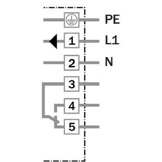 Cellule EAP RELAIS SPDT P=2m Pot. IR LO/DO 20-250V / Bornes-Lire la description