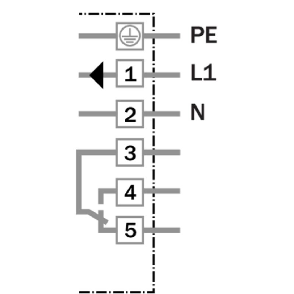 Cellule EAP RELAIS SPDT P=2m Pot. IR LO/DO 20-250V / Bornes-Lire la description