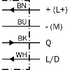 Cellule Bar. reflex PNP P=12m Pot. LR LO/DO 10-30Vdc / Câble 2m
