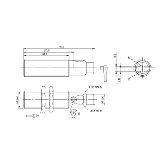 Cellule Bar. reflex M18 PNP P=16m Laser LO/DO Laiton Axial / M12 4P-Lire la description