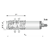 Cellule Barrage (E) M18 P=1.5m Métal / Câble 2m