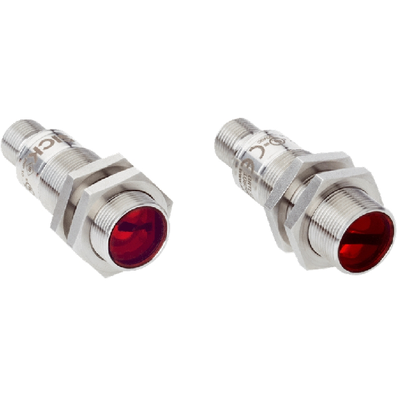 Cellule Barrage M18 NPN P=15m IR LO/DO Inox Axial / M12 4P-Lire la description