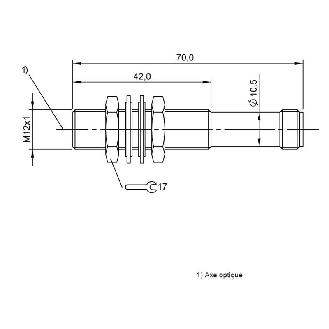 Cellule Barrage (E) M12 P=30m Laser Axial / M12 4P-Lire la description