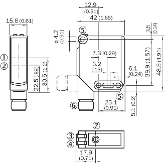 Cellule Bar. reflex PNP P=10m Teach LR LO/DO / M12 4P-Lire la description