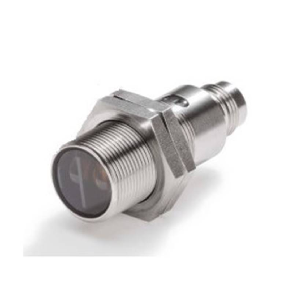 Cellule Bar. reflex transp. M18 PNP P=500mm LO/DO Inox Axial / M12 4P-Lire la description