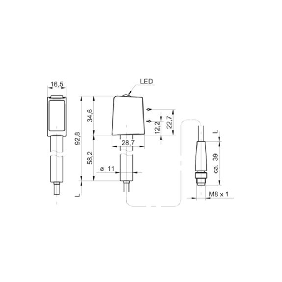 Cellule EAP Push-pull P=200mm Teach IO-L PinPoint LO/DO Inox / M08 4P Cellule EAP Push-pull P=200mm Teach IO-L PinPoint LO/DO Inox / M08 4P-Lire la description