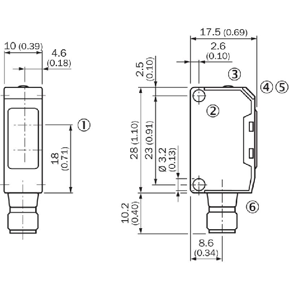 Cellule Barrage PNP P=4.4m Pot. LR LO/DO 10-30Vdc / M08 4P Cellule Barrage PNP P=4.4m Pot. LR LO/DO 10-30Vdc / M08 4P-Lire la description