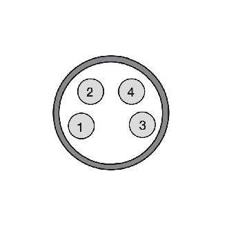 Cellule Directe NPN+PNP NO P=300mm Pot. IR Axial / M08 4P-Lire la description