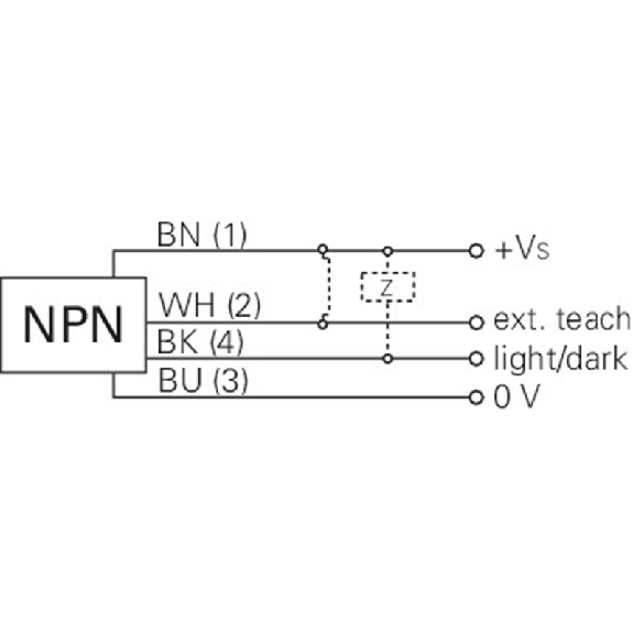 Cellule Bar. reflex transp. NPN P=7m Teach LO/DO Plast. / M12 4P-Lire la description