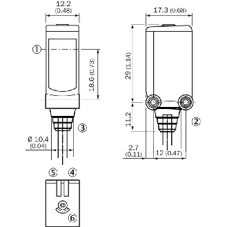 Cellule Bar. reflex transp. P=5m Teach PinPoint DO / M08 3P+C0.1m-Lire la description