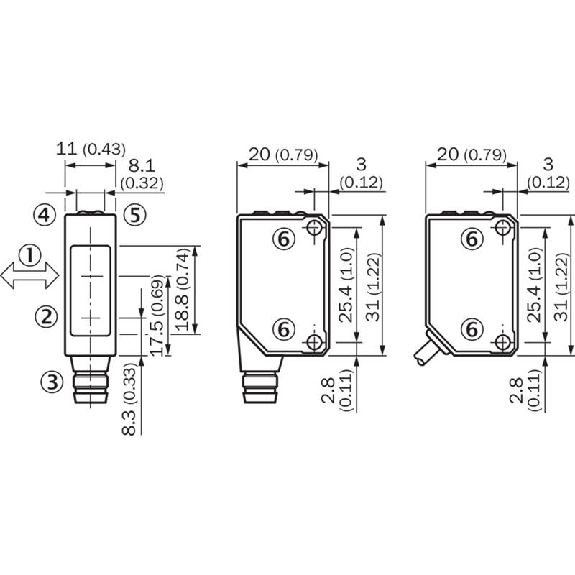 Cellule EAP NPN P=100mm Pot. Laser LO/DO E. test / M08 4P Cellule EAP NPN P=100mm Pot. Laser LO/DO E. test / M08 4P-Lire la description