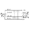 Cellule EAP Push-Pull P=80mm +/-8mm LR LO/DO Plast. / M08 4P