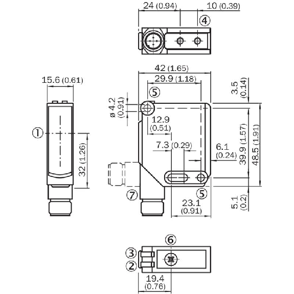 Cellule Bar. reflex transp. PNP P=4m PinPoint LO/DO / M12 5P Cellule Bar. reflex transp. PNP P=4m PinPoint LO/DO / M12 5P-Lire la description