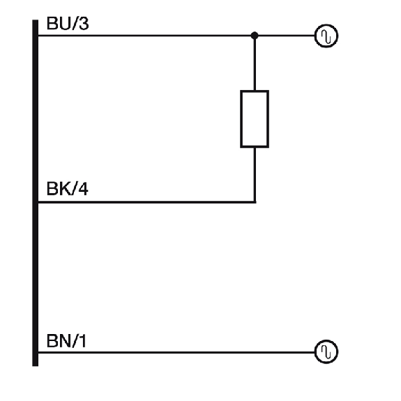 Cellule Bar. reflex M18 TRIAC NO P=4,5m IR Plast. Axial M12 4P-Lire la description