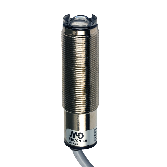 Cellule Bar. reflex M18 PNP P=4m LR LO/DO Métal Axial / Câble 2m-Lire la description