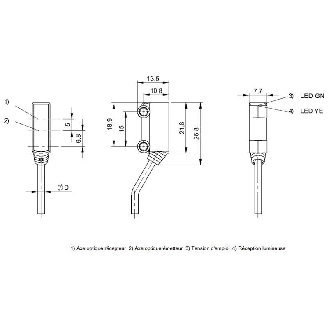 Cellule Bar. reflex PNP P=3m LR DO / Câble 2m-Lire la description