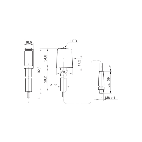 Cellule Barrage P=10m LR Inox / M08 4P-Lire la description