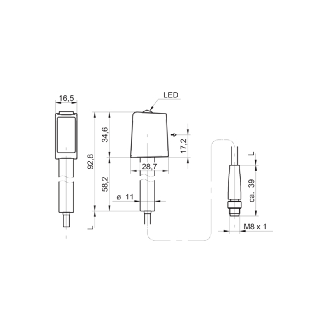 Cellule Barrage P=10m LR Inox / M08 4P-Lire la description