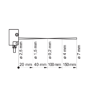 Cellule EAP NPN P=22-130mm Pot. Laser LO/DO 10-30Vdc / M08 4P-Lire la description
