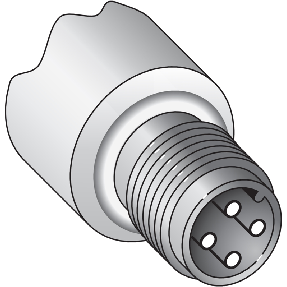 Cellule Directe M18 PNP P=400mm IR DO Laiton Radial / M12 4P-Lire la description