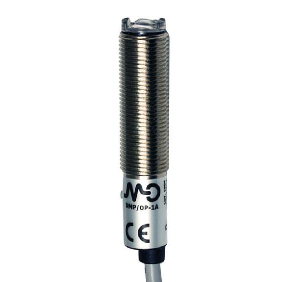 Cellule Bar. reflex M12 NPN P=2,5m Teach IR LO/DO Métal Axial C2m-Lire la description