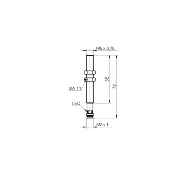 Cellule Directe M08 PNP P=40mm IR LO Métal 10-30Vdc / M08 3P Cellule Directe M08 PNP P=40mm IR LO Métal 10-30Vdc / M08 3P-Lire la description